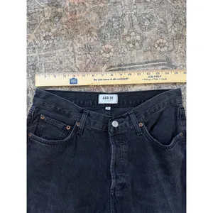 AGOLDE V-Waist Baggy Jeans 29 Washed Black Regenerative Cotton A208-1157 thumbnail 7
