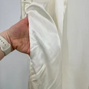 Vera Wang Ivory Short Kimono Robe Bridal Pictures Wedding Day Romantic Classic thumbnail 6