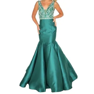VIENNA Prom Homecoming‎ Pageant Dress Emerald Green Size 6 Mermaid Embellished thumbnail 7