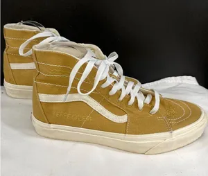 Van Unisex Tan High-top Casual Sneakers Size M8/W9.5 SKU 6217 thumbnail 1