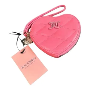 Juicy Couture Pink Lemonade Brighter Than A Diamond Heart Zip Wallet NWT thumbnail 1