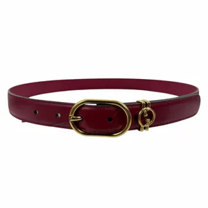 Gucci Interlocking GG Logo Leather Belt Russet Red Size 80cm/ 32in thumbnail 5