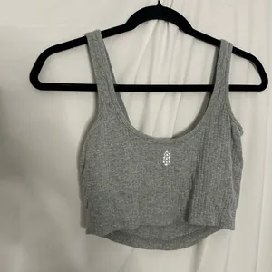 FP Movement Luxe Rib Snap Cropped Tank Gray Size Small thumbnail 6
