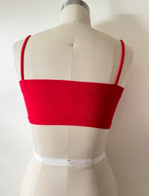 Emma & Sam Red Tiny Spaghetti Strap Top thumbnail 6