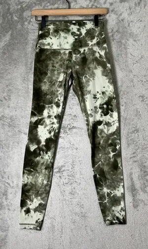 Lululemon Align High-Rise Leggings Olive Green Diamond Dye Tie Dye Yoga Leggings thumbnail 1