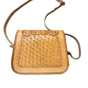 🤎 Clifton’s Vintage Hand-Tooled Leather‎ Shoulder Bag Western Purse 🤎 thumbnail 5