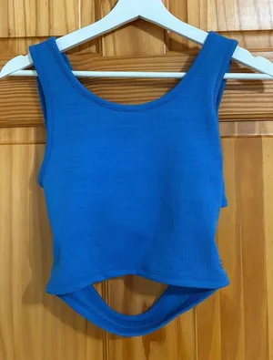 Roxy Size Small Blue Open-Back Tank Top thumbnail 1