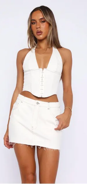 White Fox Boutique power hour mini skirt size small thumbnail 1