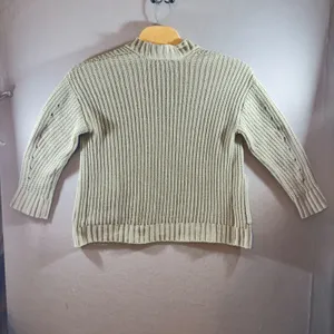 503‎ | American Eagle Chunky Chenille Open Front Cardigan Sweater Sage Green XS thumbnail 2
