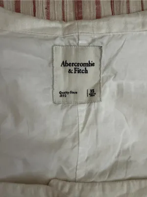 Abercrombie & Fitch White Button-Front Mini Dress thumbnail 7