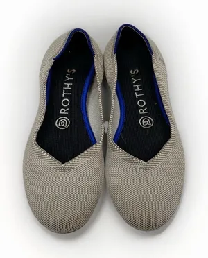 Rothy'S The Flat Round Toe Cream Ballet Flats Shoes Women'S 7.5 thumbnail 1