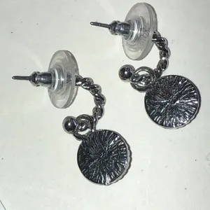 Elegant Silver Tone and Turquoise Color Boho Drop Earrings thumbnail 4