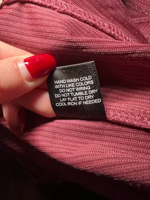 Say what wine corduroy corset top size large thumbnail 7