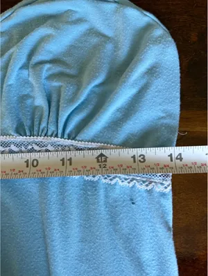 Victoria's Secret Angel Light Blue Lace Trim Slip Dress Size M thumbnail 9