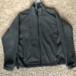 Columbia Fleece Full Zip Charcoal Gray Size Medium thumbnail 1
