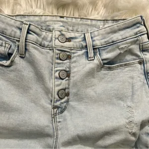 Old Navy Women's Size 6 Rockstar Super Skinny‎ High Rise Jean Light Maui Destroy thumbnail 5