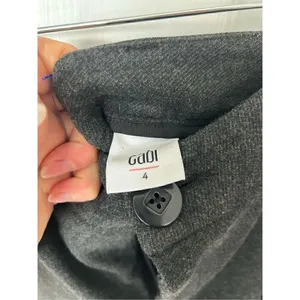 Cabi gray pants size 4 stretchy wide leg thumbnail 2