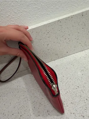 Coach Red Snoopy Leather Wristlet Peanuts Limited Edition Drop Womens Wallet EUC thumbnail 3