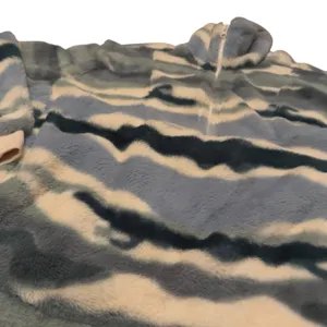 Mountain and Isles Blue Cream Half Zip Sherpa Fleece Pullover Oversized XL EUC thumbnail 6