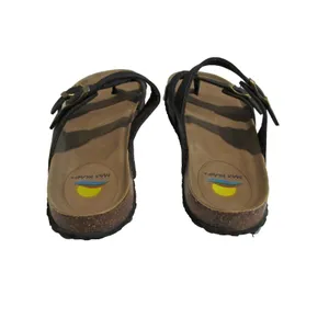 Maui Island Hallie Sandals Black Women’s 10M Cork Footbed Double Buckle thumbnail 6