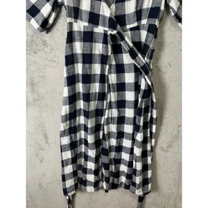 Urban Outfitters Gingham Surplice Wrap Midi Dress Prairie‎ Cottagecore Picnic SM thumbnail 7