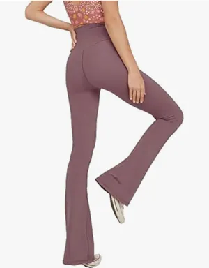 Amazon Pink Crossover Flare Leggings thumbnail 2