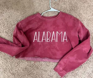 Comfort Colors Crimson Tide Alabama Cropped Sweatshirt thumbnail 1