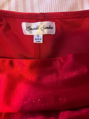 Glittery Red dress thumbnail 2