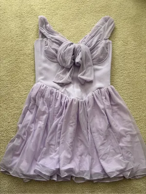 House of CB Pale Lavender Mini Dress thumbnail 1