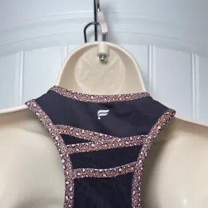 Fabletics Black Small Trinity High Impact Sports Bra Yoga Racerback‎ Athleisure thumbnail 6