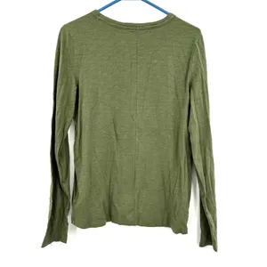 Gap Size Medium Shirt Green Long Sleeve Crew Neck‎ Tee Basic Everyday Casual Top thumbnail 2