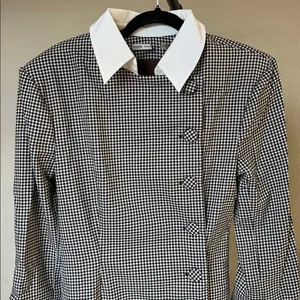 House of CB LEONI Brown Puppytooth Check Bodycon Mini Dress NWOT‎ Size XL thumbnail 5
