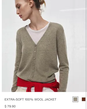 ZARA Cardigan Knit Sweater thumbnail 3