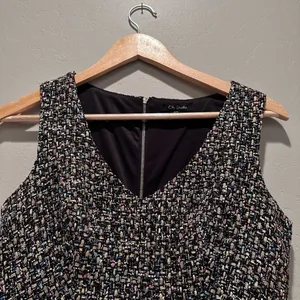 City‎ Studio Juniors Gray Tweed Pocket Sleeveless Mini Dress Size 3/4 Graduation thumbnail 10