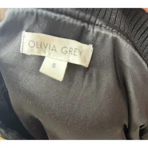 Olivia Grey Olive Green Bomber Jacket Womens Small Utility Flight Coat Ribbed S thumbnail 8