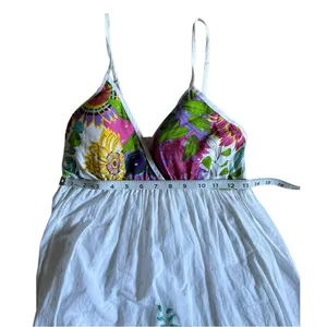 Pink Apple Womens Size Small Maxi Dress Spaghetti Strap Floral Boho thumbnail 3