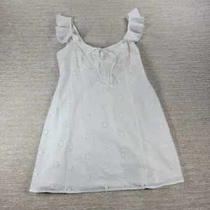 Princess Polly Besiana Broderie Anglaise Mini Sundress Sz 10 White Eyelet Ruffle thumbnail 13