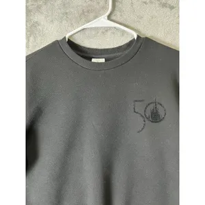 Walt Disney World, 50th Anniversary Black Sweater Pullover Top Womens Size Small thumbnail 2