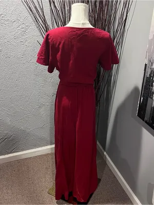 Universal Threads 🌺NWOT RED COTTON BLEND MAXI DRESS🌺 thumbnail 5