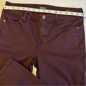Buffalo David Bitton VALE Women's Size 6 Dark Burgundy Oxblood Skinny Jeans thumbnail 15