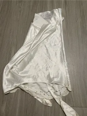 Women's White Satin Lace Cami Slip Size M thumbnail 2