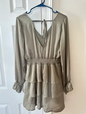 Altar’d State Ruffle Long Sleeve Dress thumbnail 2