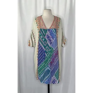 Anthropologie TANVI KEDIA Veena Beaded Caftan Beaded Mini Dress Bohemian Small thumbnail 2