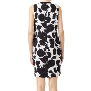 10 Crosby Derek Lam Black White Floral Print Shift Dress Size 8 thumbnail 5