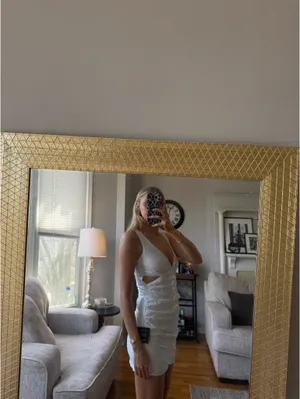 Lulus White sequence mini dress thumbnail 5