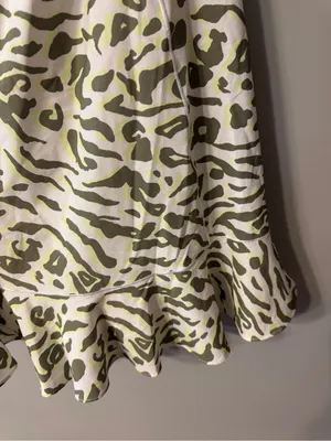 Offline by aerie | Women's Olive Green Animal Print Athletic Slip Dress thumbnail 3