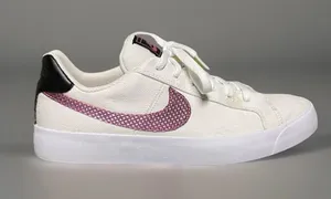 Nike Court Royale Women's Canvas White Sneakers Size 11 thumbnail 1