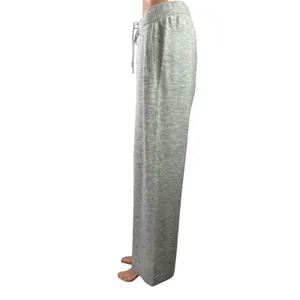 Oner Active Women's Gray Knit High Waisted Wide Leg Baggy Palazzo Sweat Pants Size M thumbnail 2