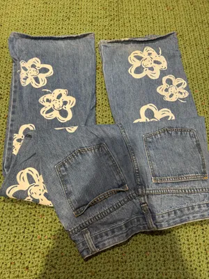 shein flower pants thumbnail 2
