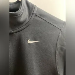 Nike Running Black Dri-Fit Athletic 1/4 Zip Pullover Womens Size S thumbnail 8